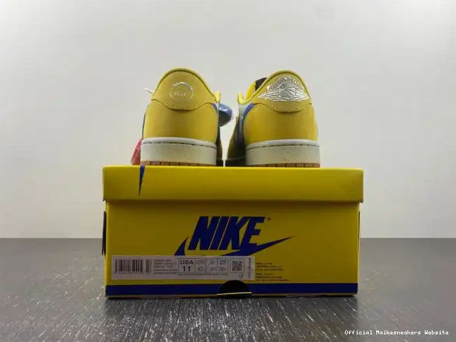 Official Maikesneakers x Jordan Low Canary OG Travis Air DZ4137-700 1 Scott 0404